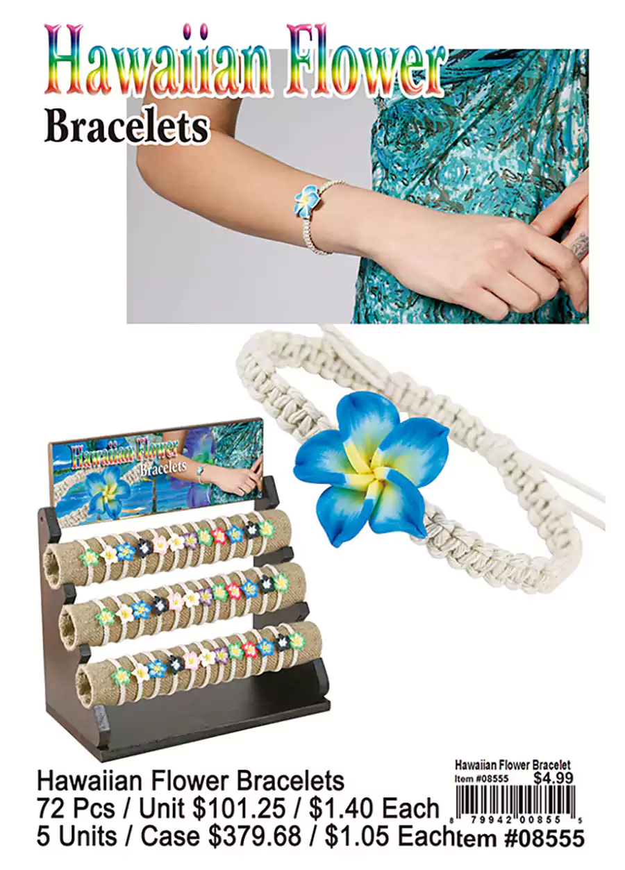 Hawaiian Flower Bracelets